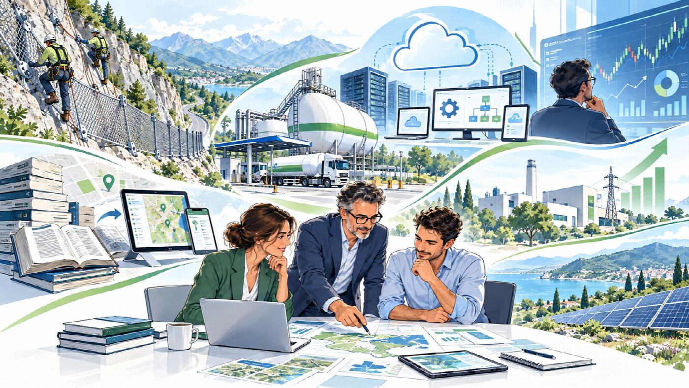 Esperienze di Sinergie Due Zero Uno e dei fondatori in energia, GPL, software, cloud, FinTech e trasformazione d'impresa